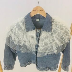 Denim & lace jacket
